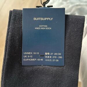 Suit Supply Blue Kneehigh Sock NWT